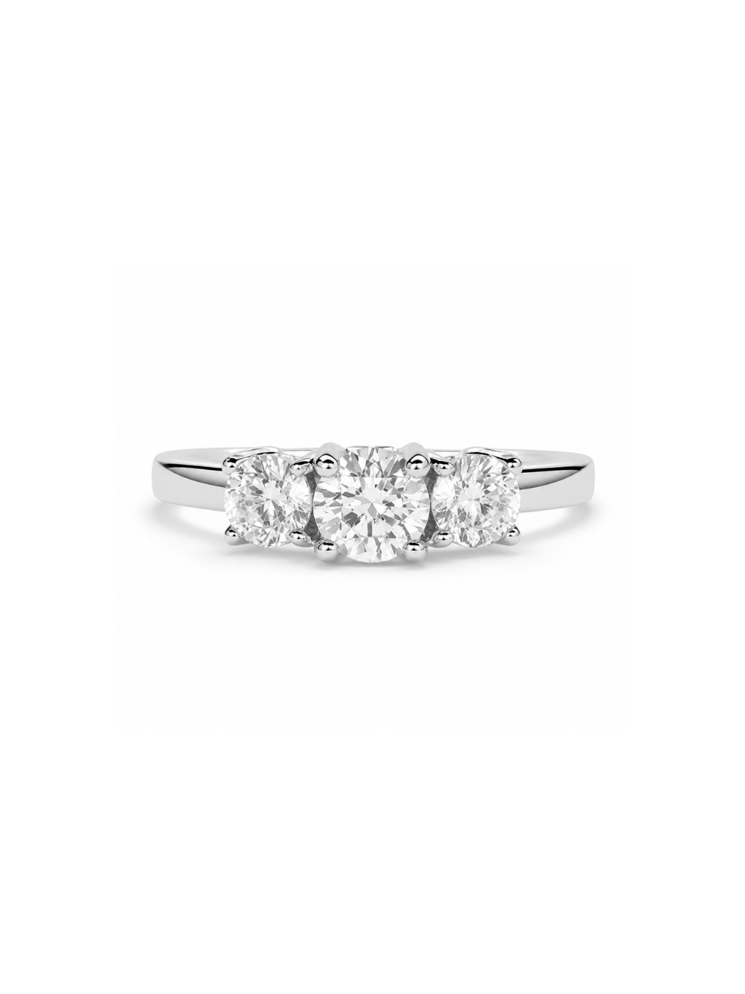 Bague Ajustable Amélie 1 ct en Moissanite en Argent 925