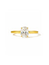 Bague ovale en argent 925 en moissanite