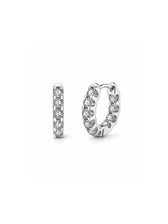 Boucles d'oreilles créoles Petite en Argent 925 en Moissanite