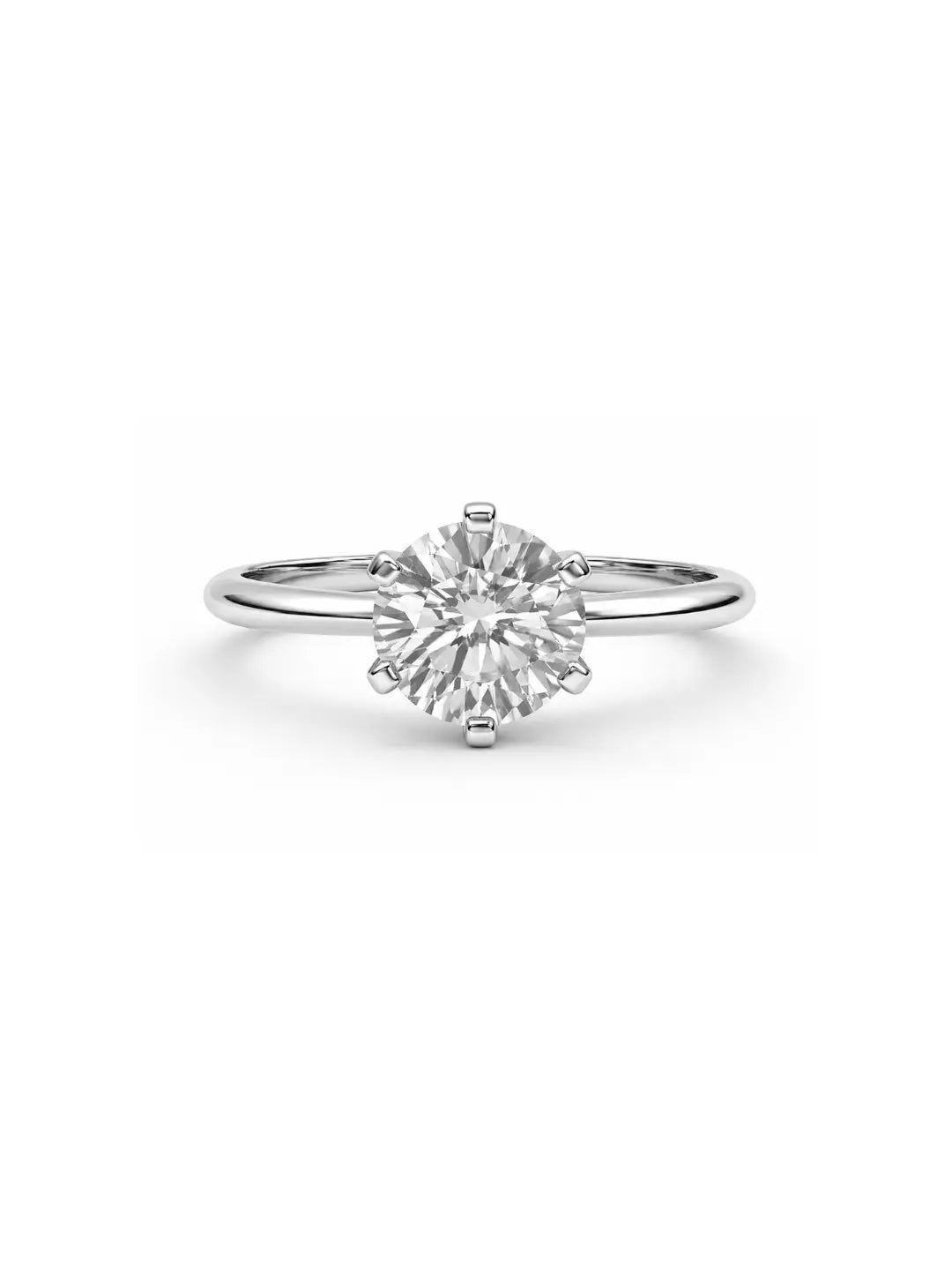 Bague Ajustable Noelle en moissanite en argent 925
