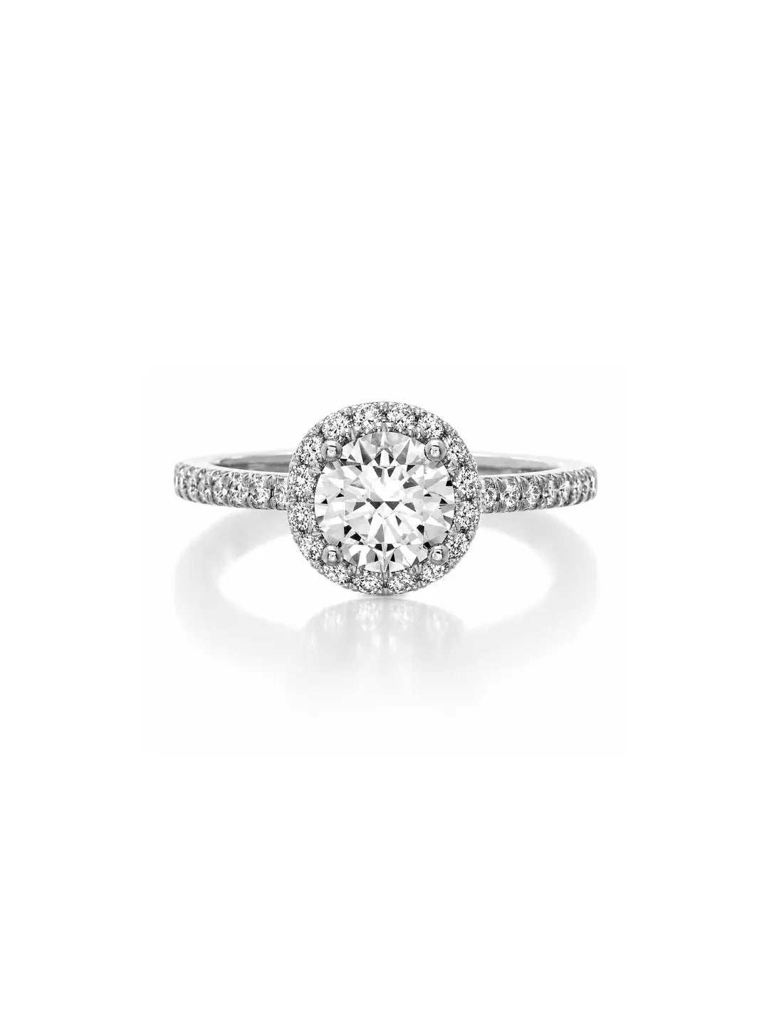 Bague réglable Lumière en Moissanite en argent 925