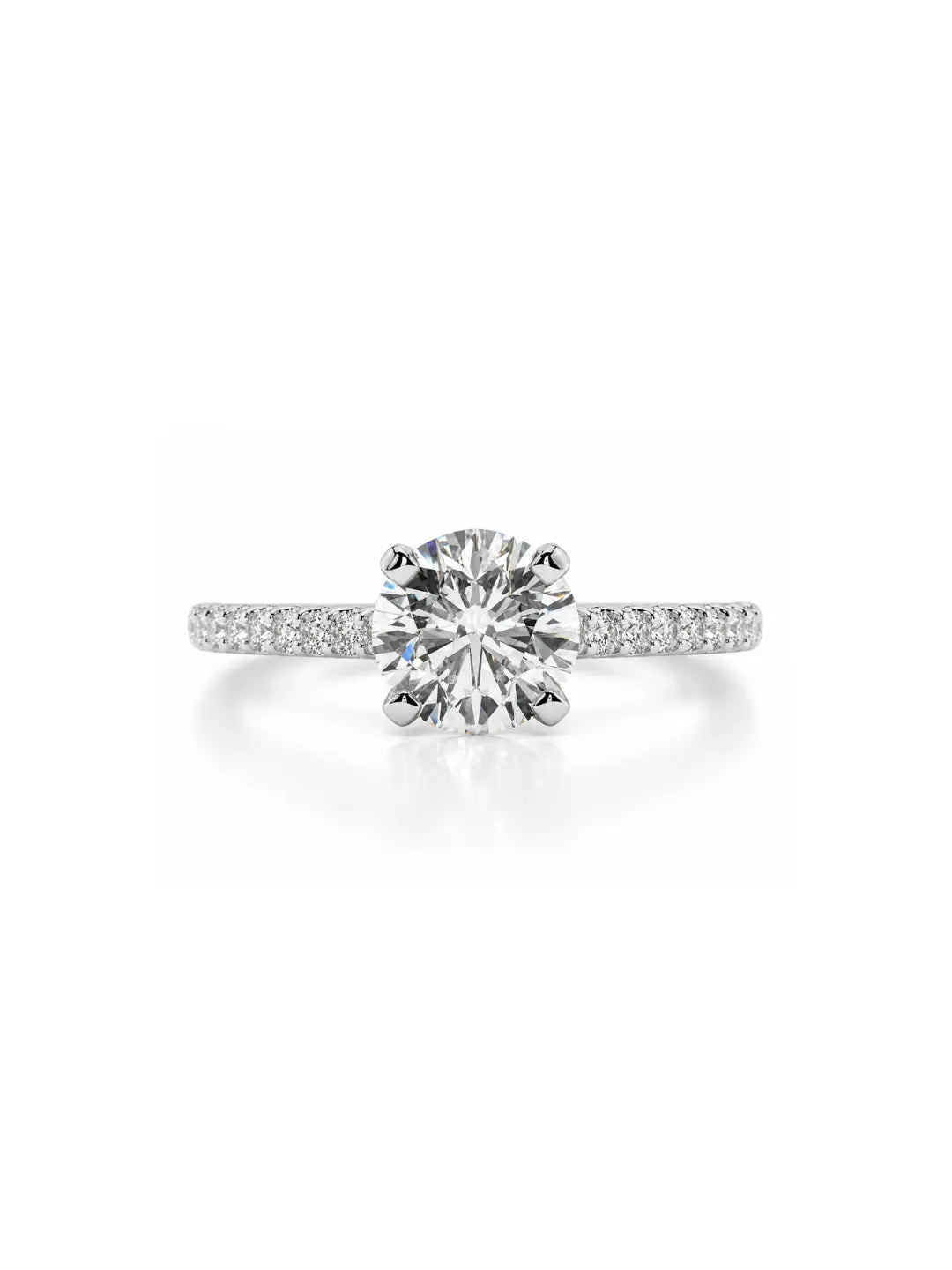 Bague Clémence en moissanite ajustable